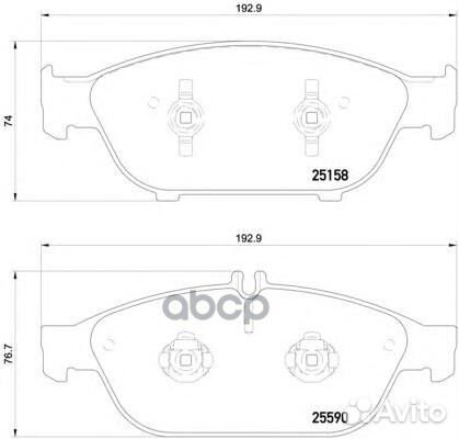 Колодки тормозные audi A8/A6 09- 3.0-4.2 перед