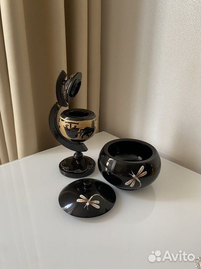 Пепельница и шкатулка