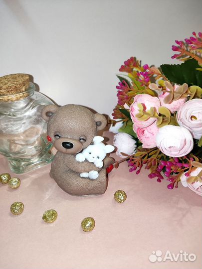 Мыло ручной работы Мишка, кошечка, мишка с зайкой