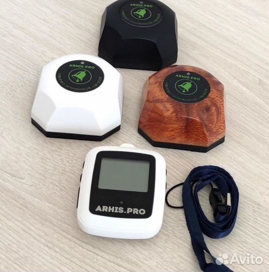 Кнопка вызова персонала и часы пейджер Поясной