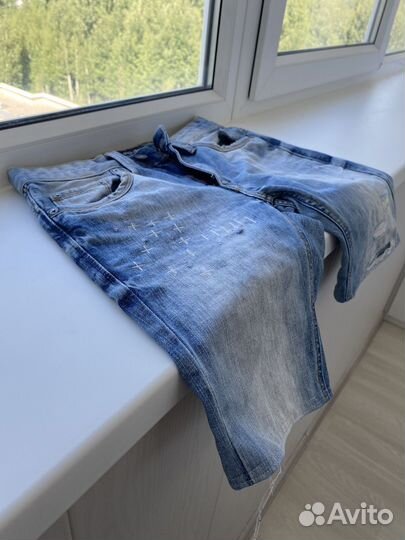 Джинсовые шорты pull bear