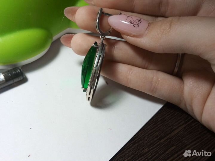 Серьги серебро