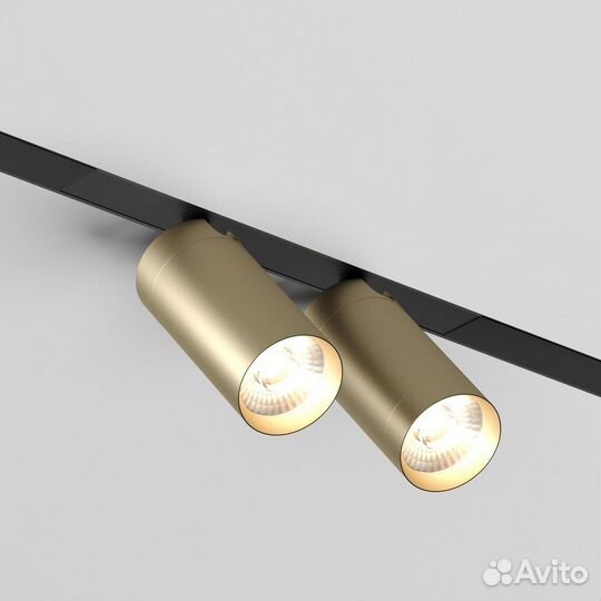 DK8012-BG Акцентный светильник SMART spot double 2x9W DIM 3000K-6000K, матовое золото с черным