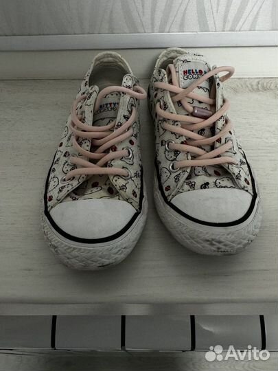 Кеды Converse с Hello Kitty для девочки, размер 31