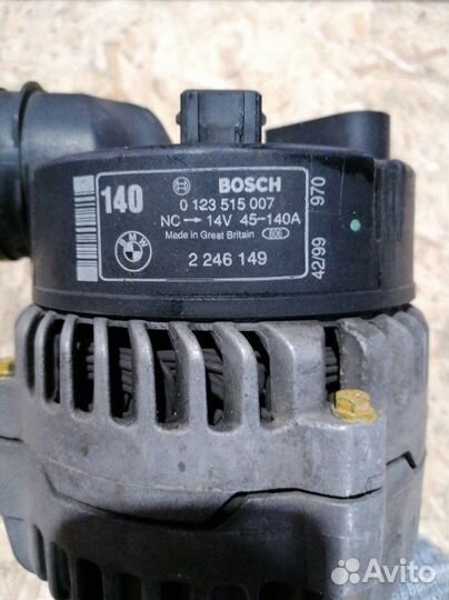 Генератор Bmw 5-E39 7-E38 140A 2.5TD