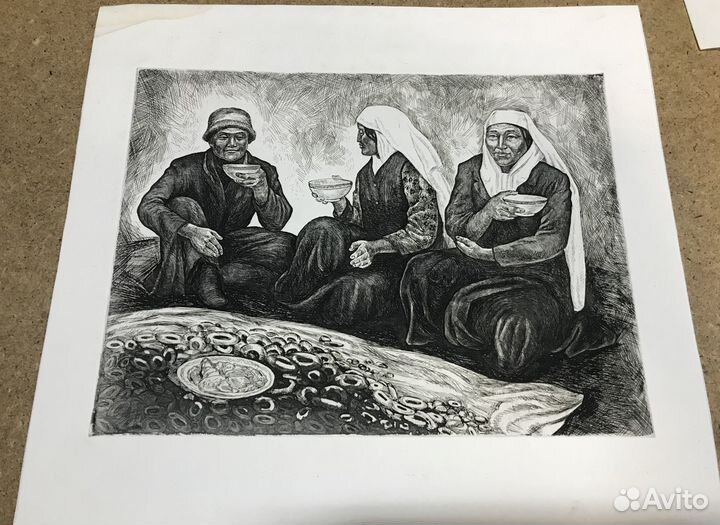 Графика Телецкое озеро. Горный Алтай