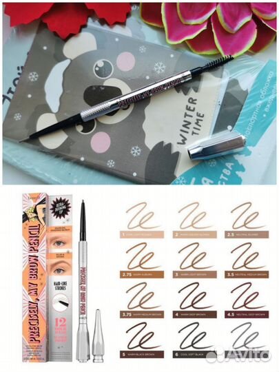 Benefit румяна, карандаш для бровей, тональный