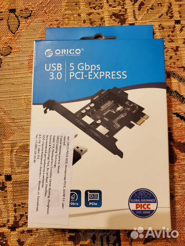 Контроллер USB3.0 PCI-E Orico PVU3-2021