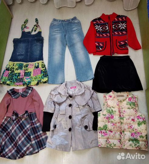 Вещи пакетом на девочку130 рост