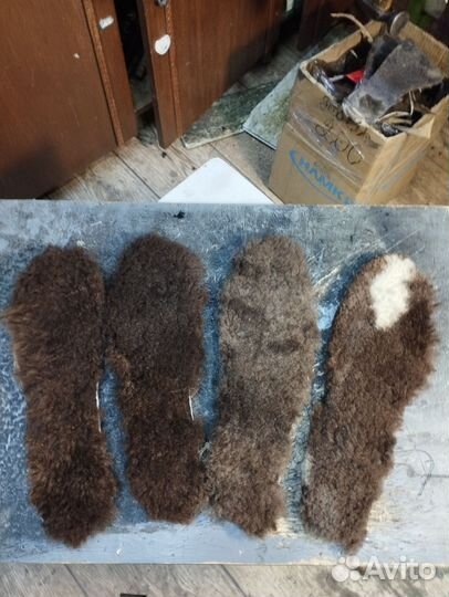 Стельки меховые овчина