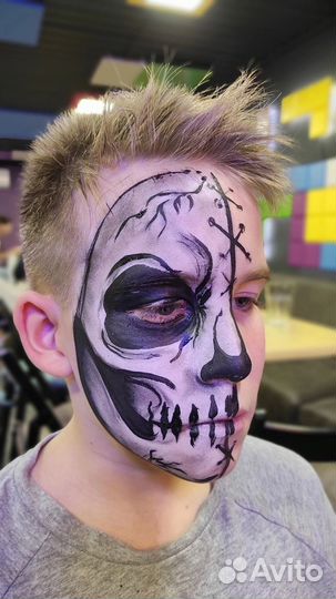 Аквагрим на хеллоуин