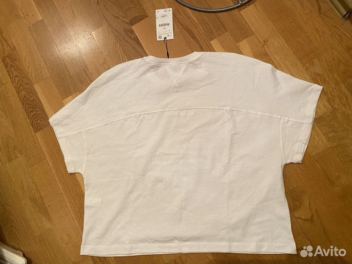 Zara белая футболка