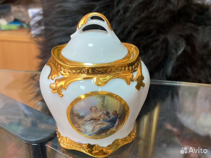 Сахарница Италия золото