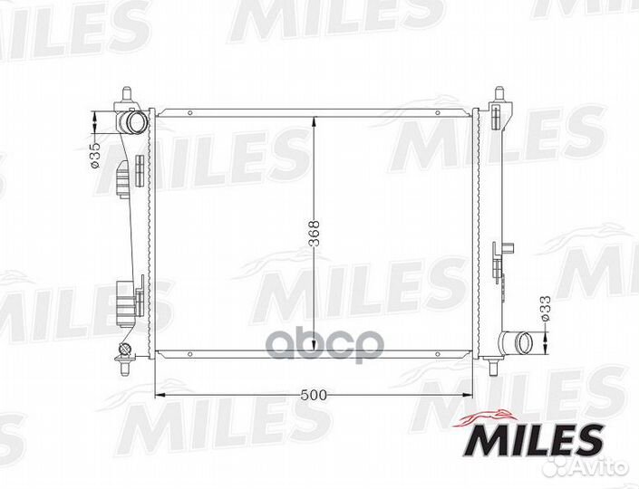 Радиатор hyundai solaris / KIA RIO 1.4/1.6 10