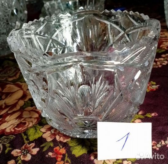 Хрустальные конфетницы СССР