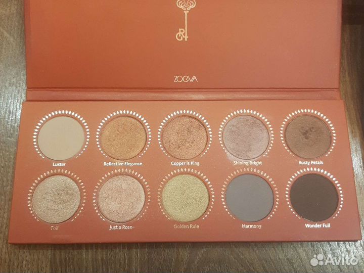 Тени zoeva, кейс визажиста