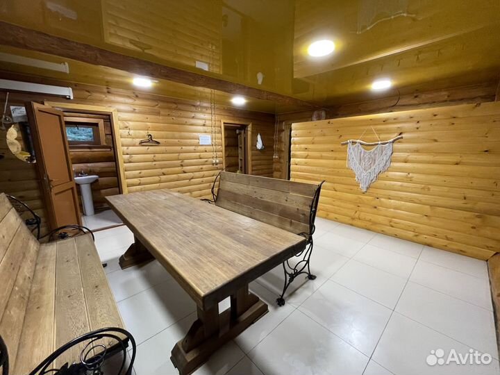 Баня на дровах с бассейном