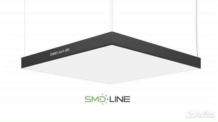 Светодиодная люстра в форме квадрата 400мм