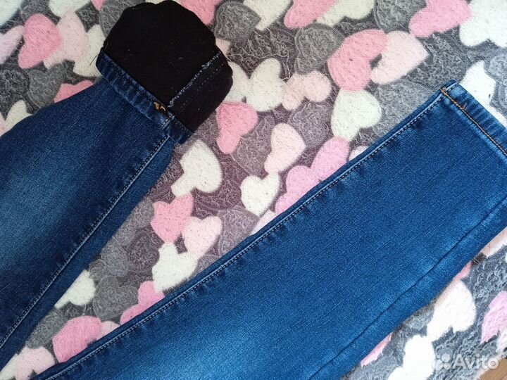 Джинсы на флисе на девочку