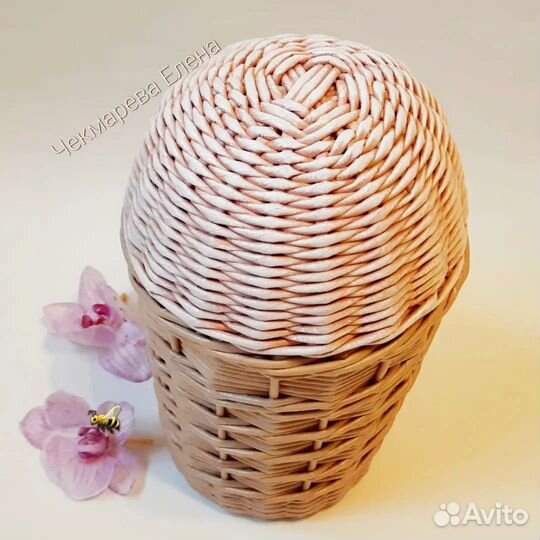 Шкатулка плетеная