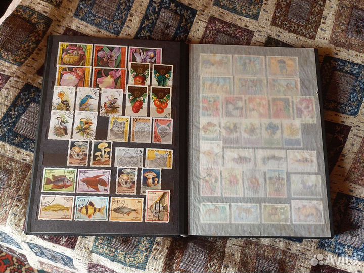 Альбомы с коллекцией марок, 570 шт