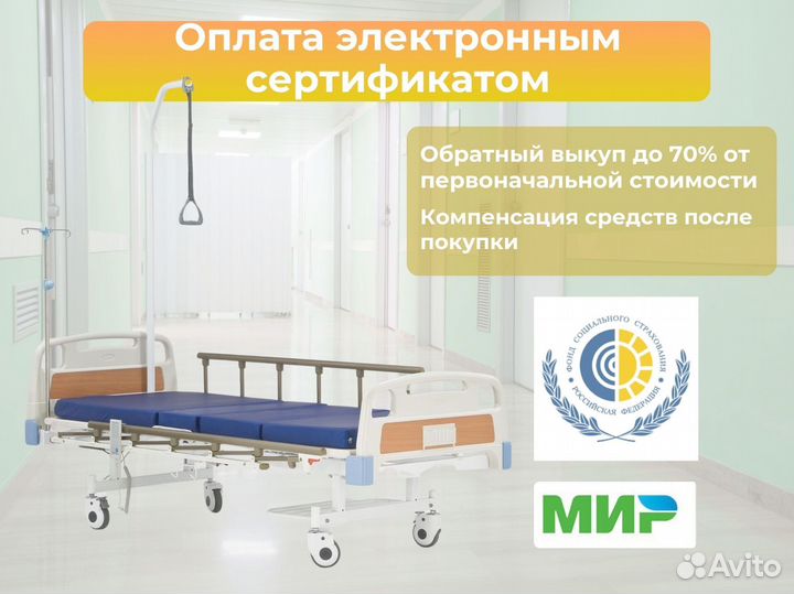 Кровать медицинская функциональная