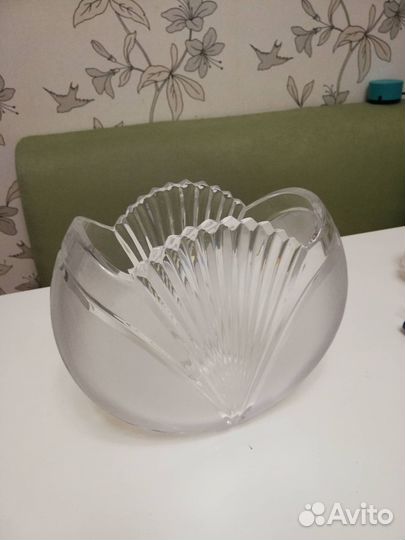 Хрустальная ваза Лотос дятьковский хрусталь