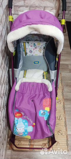 Детские санки коляска