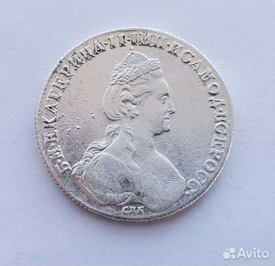 Рубль 1782 спб из 100 оригинал Царская Россия
