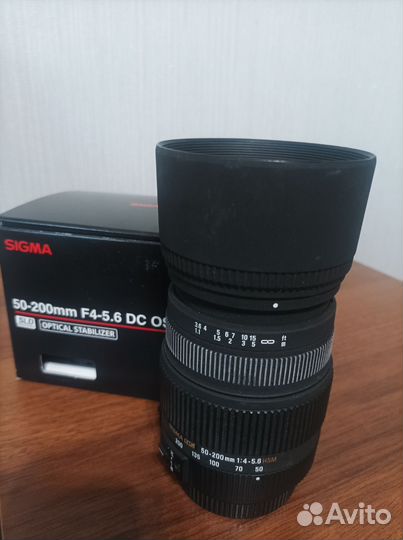 Объектив sigma AF50-200 f4-5.6 DS OS для Sony