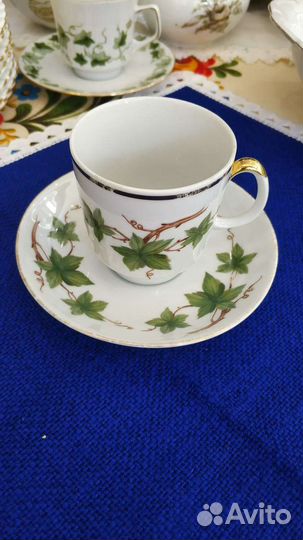 Винтажная кофейная пара Scherzer Bavaria, Германия