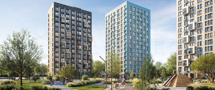 2-к. квартира, 53,9 м², 6/17 эт.