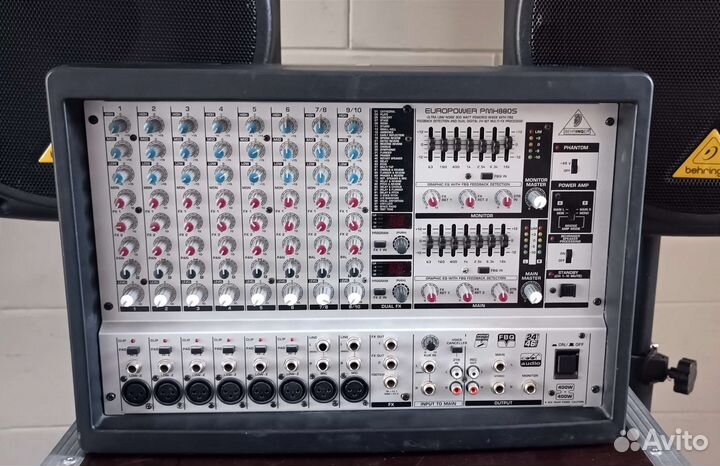 Активный пульт и колонки behringer