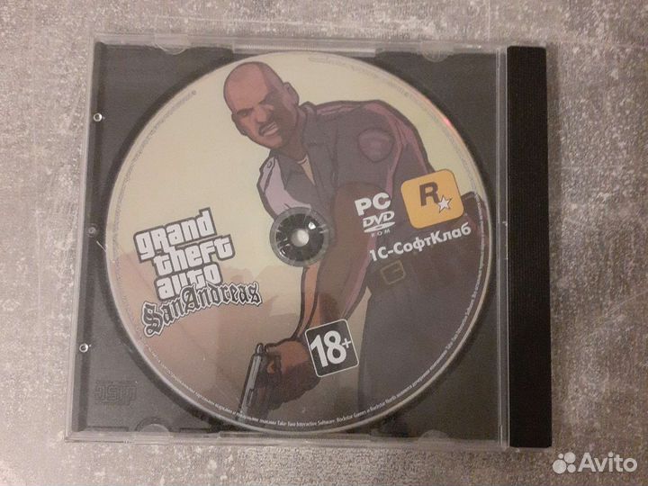 Диск с игрой GTA: San Andreas на пк