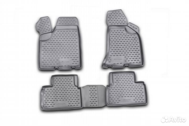 Коврики в салон LADA priora 2007-2009, 4 шт. (поли