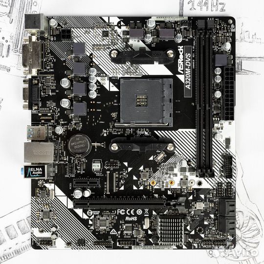 Материнская плата Asrock A320M-DVS R4.0 AM4