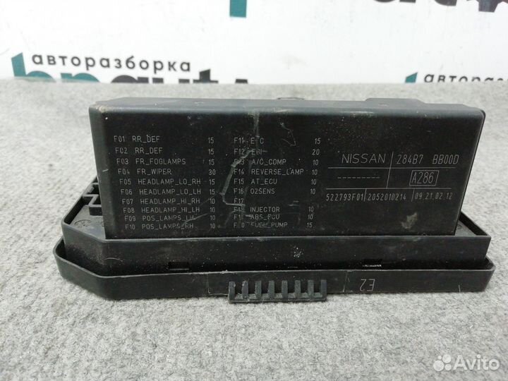 Блок предохранителей 284B7-BB00D Nissan Qashqai