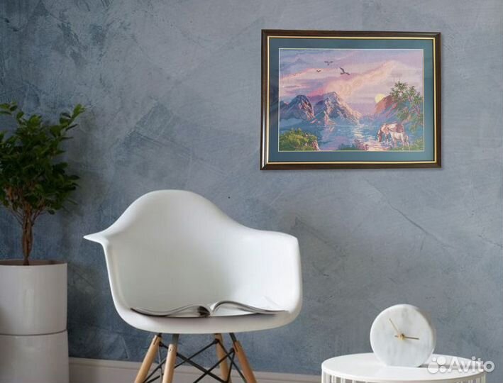 Картина вышитая крестом 