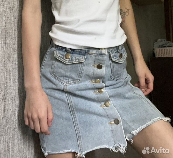 Юбка джинсовая