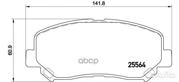 Колодки тормозные P49045 P49045 Brembo