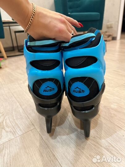 Коньки раздвижные 34 37