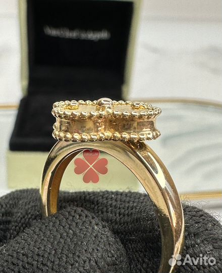 Кольцо Ван Клиф Van cleef золото 585 клевер