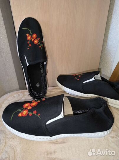 Слипоны текстиль