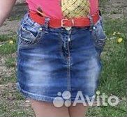 Юбка джинсовая- девочке(Gaialuna-Италия /6-9лет)
