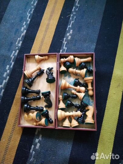 Шахматы деревянные в коробке, СССР, доставки нет