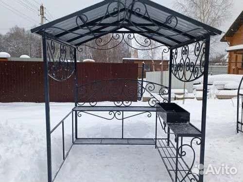 Мангал с крышей