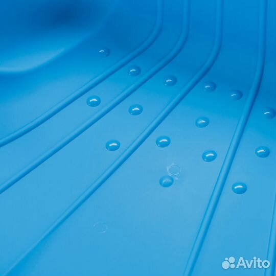 Песочница с тентом Ракушка голубой