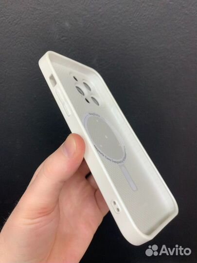 Чехол стеклянный Magsafe iPhone 14 ProMax