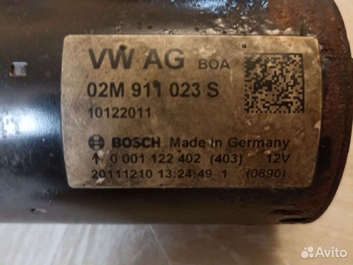 Стартер на volkswagen polo