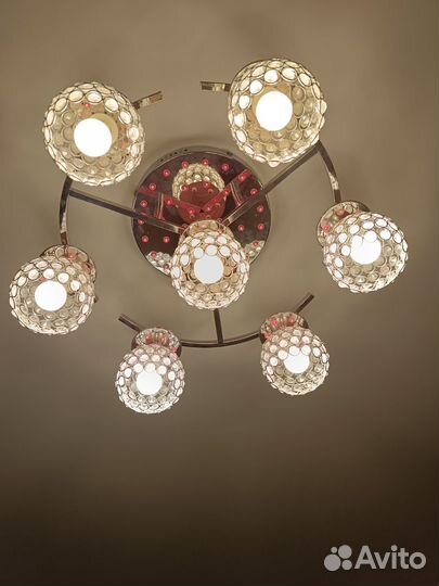 Люстра потолочная бу